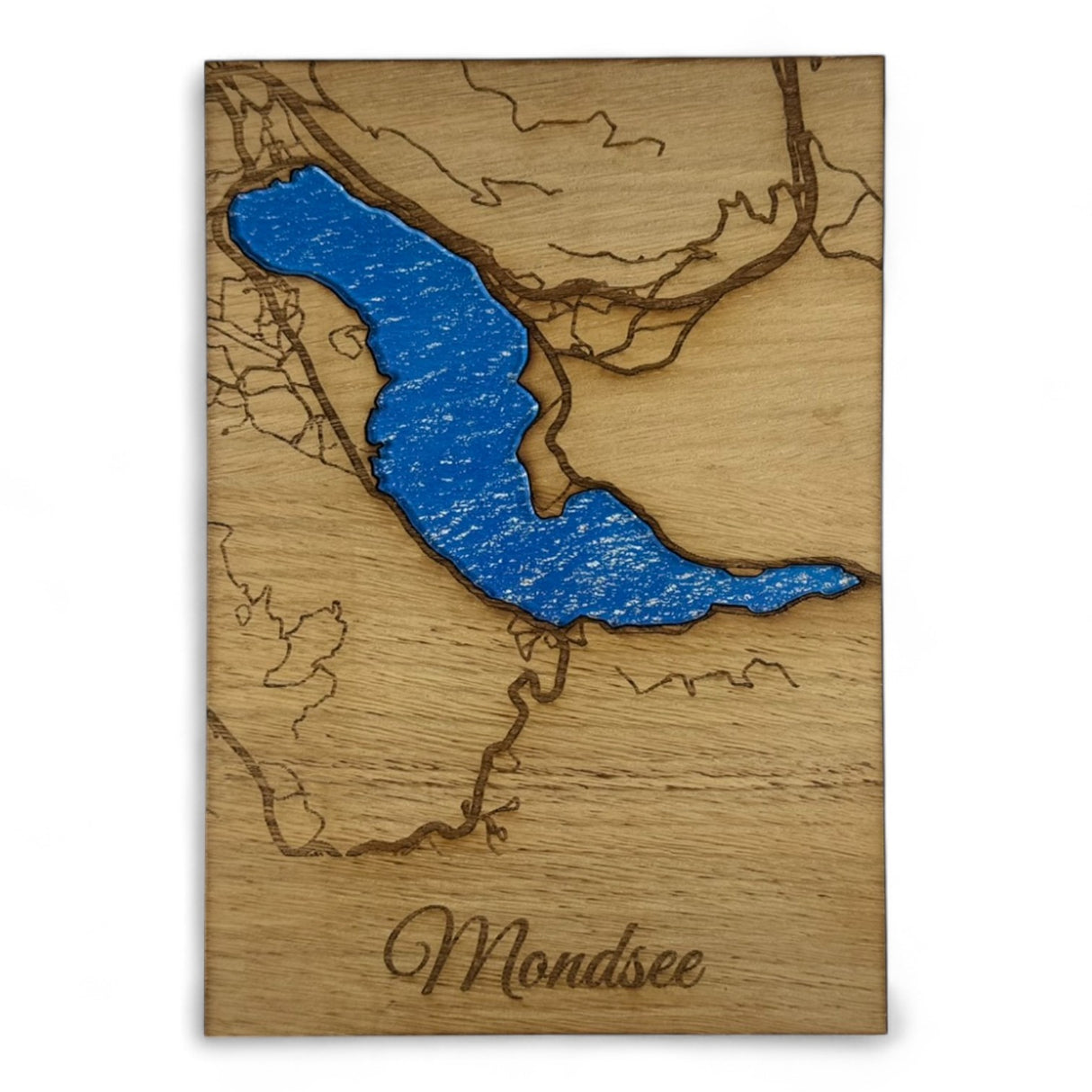 Ein Stück Mondsee für dein Zuhause – Holzkunst mit verglastem See