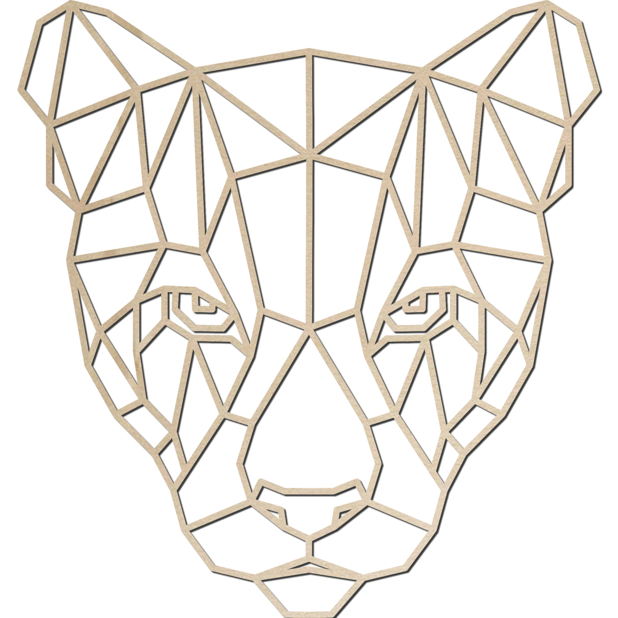 Geometrisches Tier "Löwin"