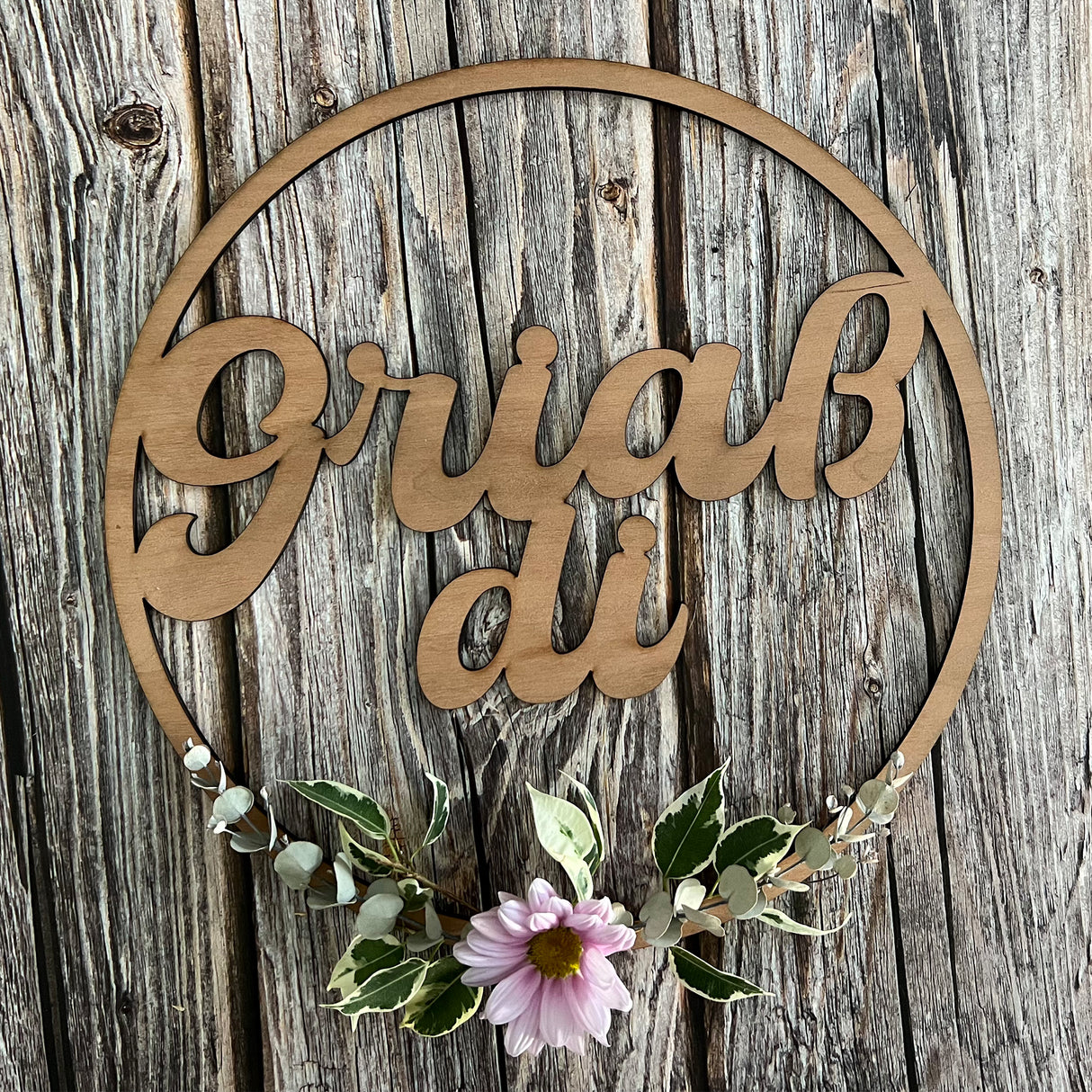 Türschild "Griaß di"