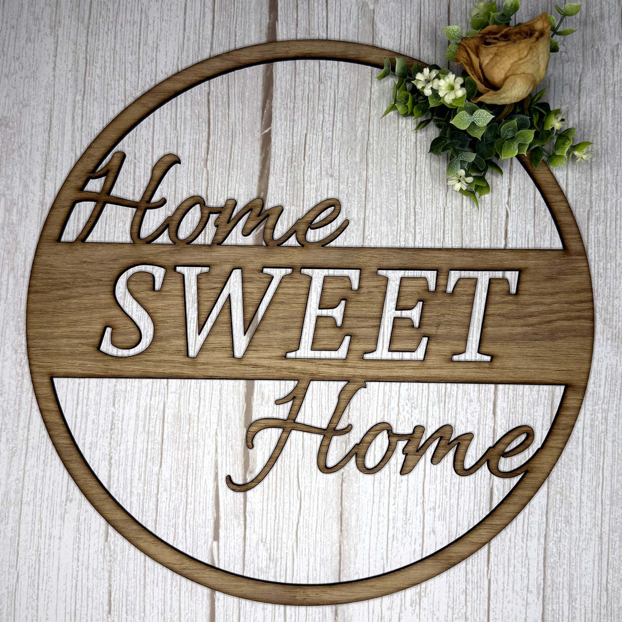 Wandschild "Home-Sweet-Home"