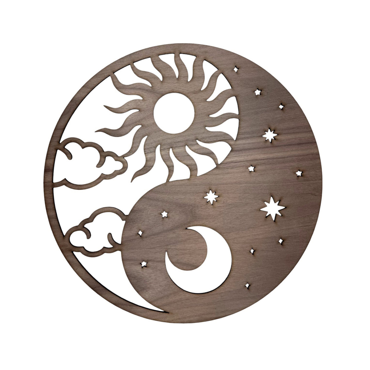 Wandschild "Yin und Yang - Tag und Nacht"